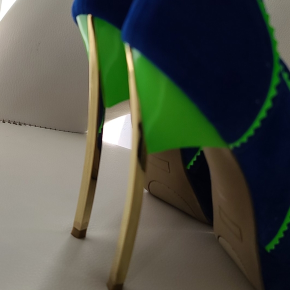 Wild diva heels new gold metal blue - Picture 7 of 14